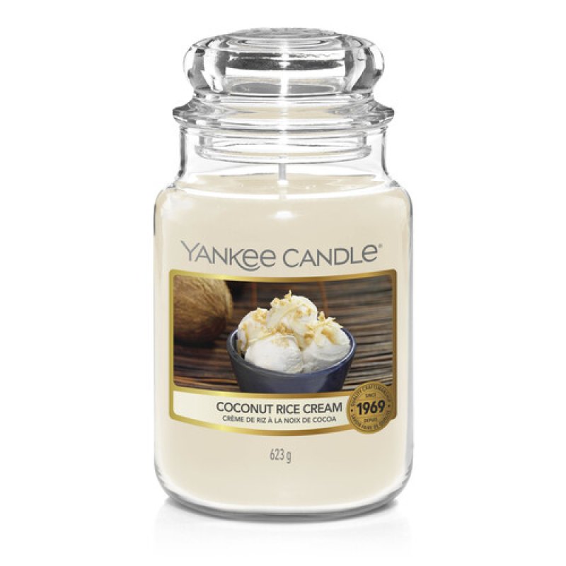 Yankee Candle Coconut Rice Cream wax candle Round White 1 pc(s)