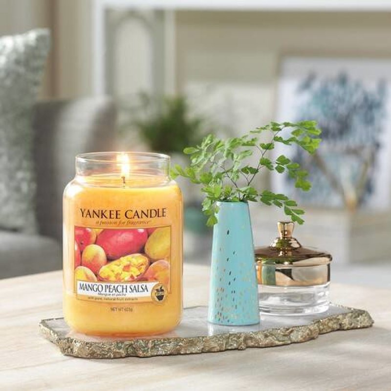 Yankee Candle 1114681E wax candle Round Mango Yellow 1 pc(s)