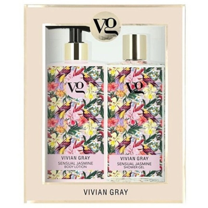 Vivian Gray Sensual Jasmine Shower Gel And Body Lotion Cosmetic Set