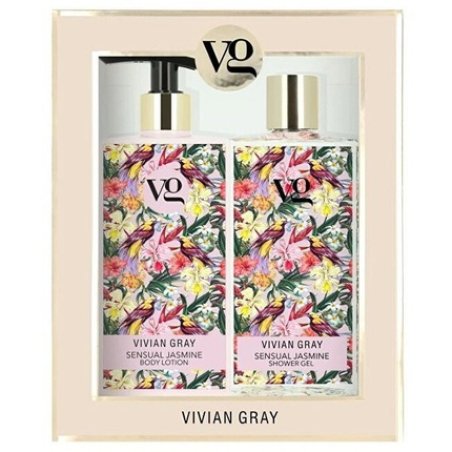 Vivian Gray Sensual Jasmine Shower Gel And Body Lotion Cosmetic Set