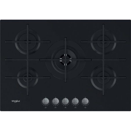 Whirlpool AKWL 728/NB Black Built-in 75 cm Gas 5 zone(s)
