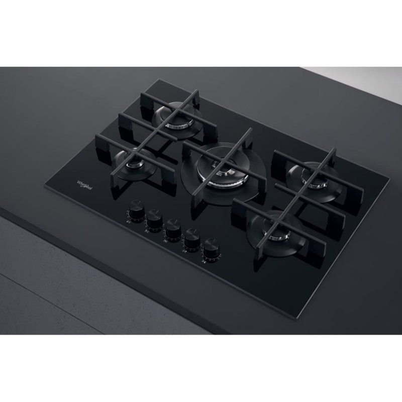 Whirlpool AKWL 728/NB Noir Intégré 75 cm Gaz 5 zone(s)