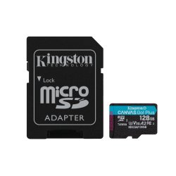 Card Kingston Canvas Go Plus MicroSD ADP 128GB