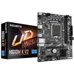 GIGABYTE H610M K V2 Carte mère - Processeurs Intel Core 14ᵉ génération, jusqu'à 5600 MHz DDR5, 1xPCIe 3.0 M.2,