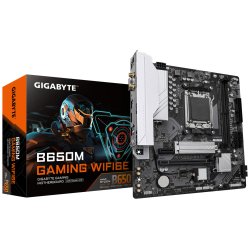 GIGABYTE B650M GAMING WIFI6E Carte Mère - Processeurs AMD Ryzen Série 9000, VRM 5 2 2 phases, jusqu'à 6400 MHz DDR5