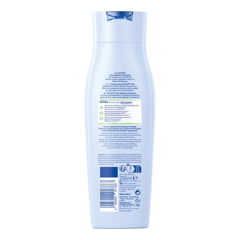 NIVEA Color Brilliance 250 ml Shampoing Non-professionnel Femmes