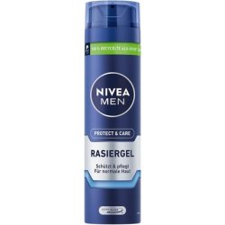 Nivea Men Protect & Care Shaving Gel 200ml with Aloe Vera and Panthenol