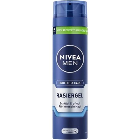 Nivea Men Protect & Care Shaving Gel 200ml with Aloe Vera and Panthenol