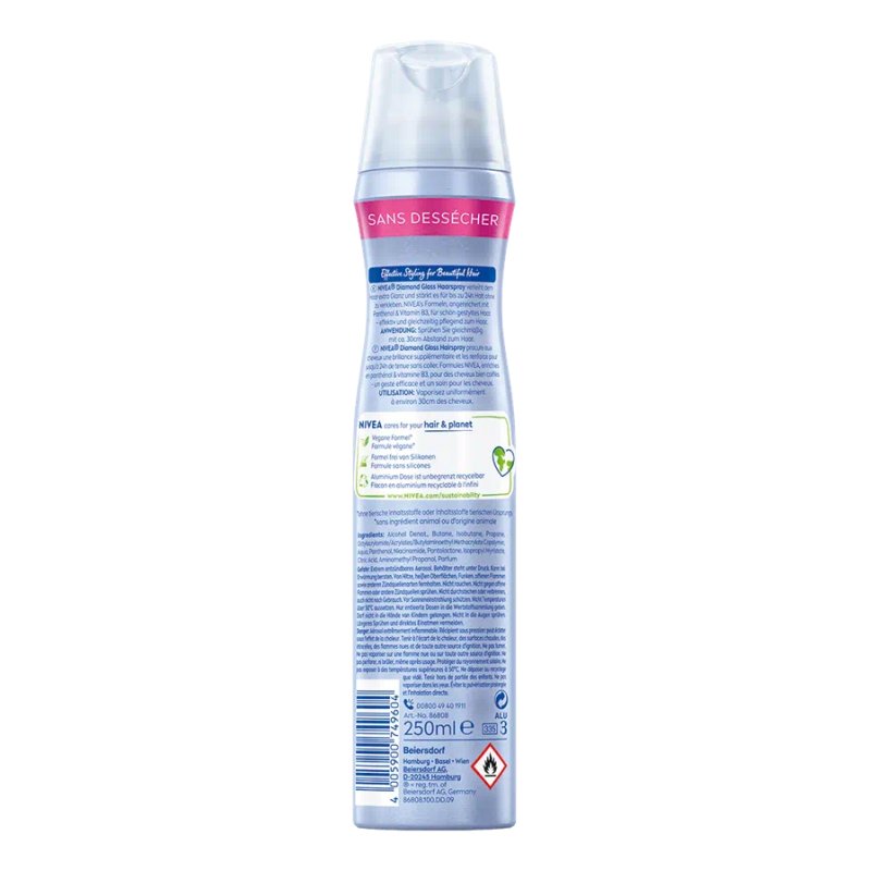 NIVEA Diamond Gloss Laque Unisexe 250 ml