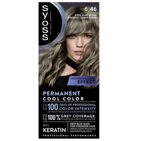 Syoss Permanent Cool Color Hair Dye 6-46 Cool Dark Blonde