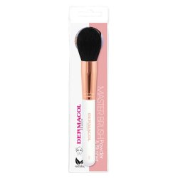 Cosmetic Brush for Powder and Blush with Rose Gold Case D56