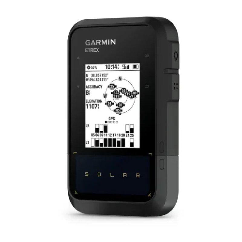 Garmin eTrex Solar navigateur À la main 5,49 cm (2.16") 141 g Noir, Gris