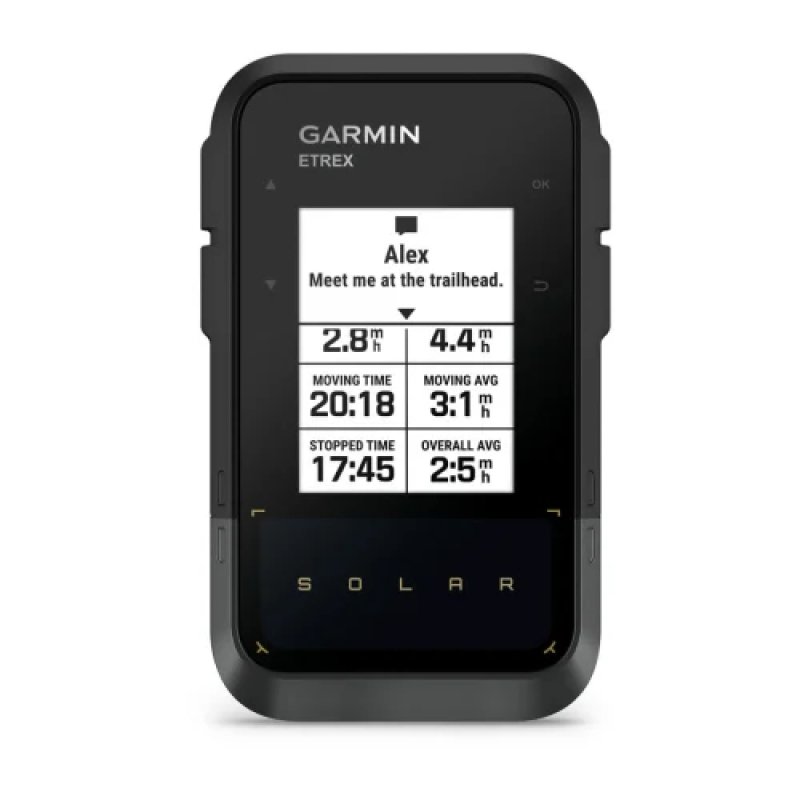 Garmin eTrex Solar navigateur À la main 5,49 cm (2.16") 141 g Noir, Gris