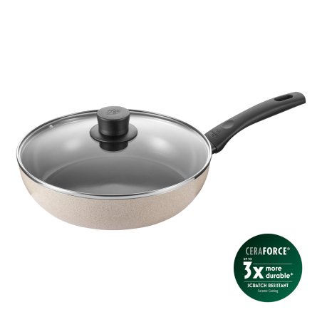 Ballarini - Ledro Saute Pan with Lid - Beige - 28 cm