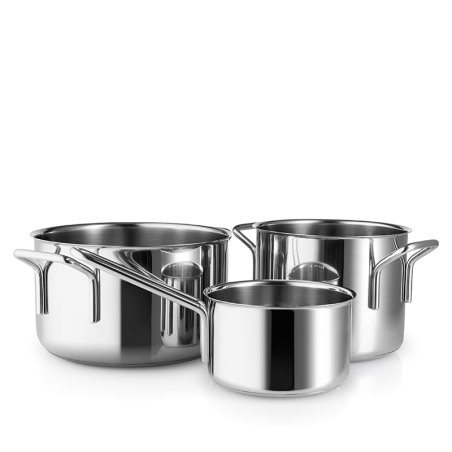 Eva Trio - Stainless Steel 3 pcs. Cookware set 1.1 L 2.2 L 3.6 L