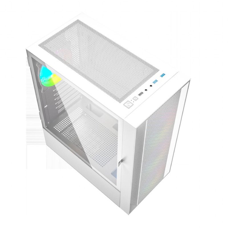 Gembird Fornax 4000W ARGB gaming ATX computer case Midi Tower backlight White