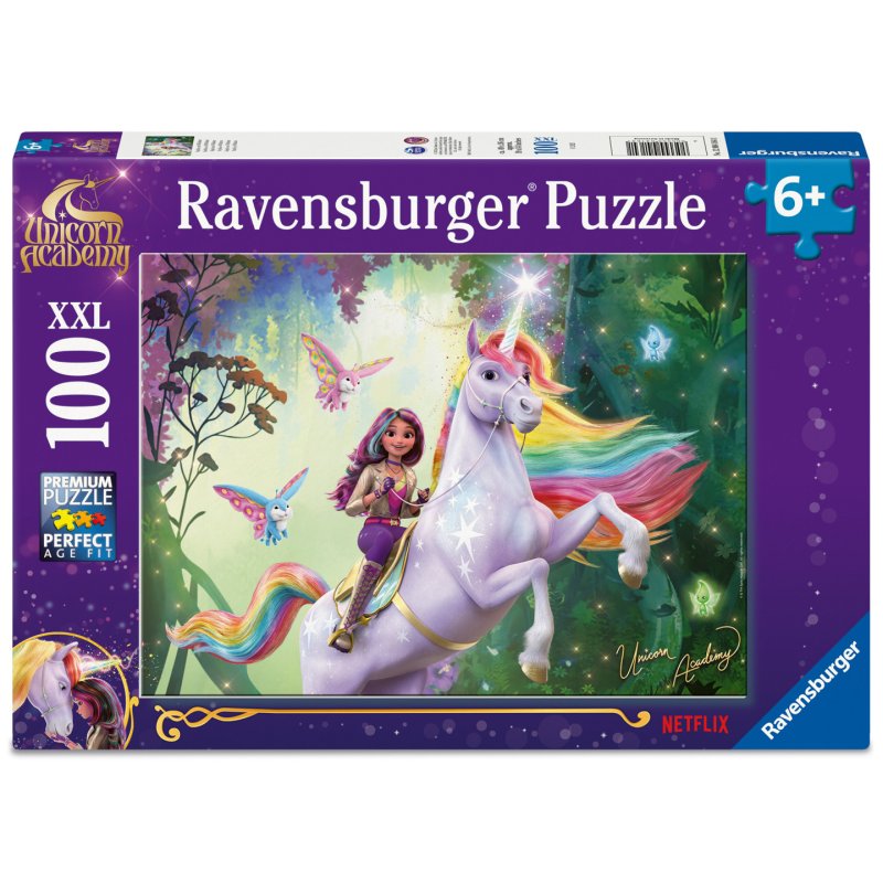 Kinderpuzzle Unicorn Academy - Sophia und Wildstar (100 Teile)