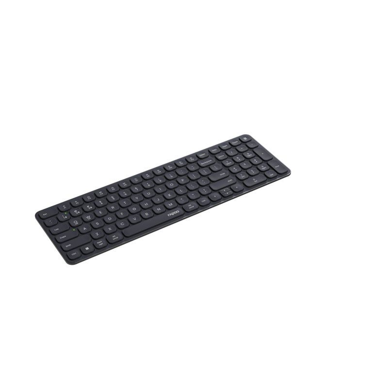 Rapoo Kabellose, ultraflache Multi-Mode-Tastatur "E9310M", schwarz, QWERTZ DE, 2,4 GHz, Bluetooth 4.0, Bluetooth 5.0,