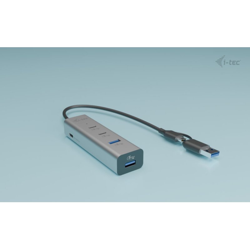 i-tec Metal Universal Charging HUB 2xUSB-C 2x USB-A Port Power Delivery 85W