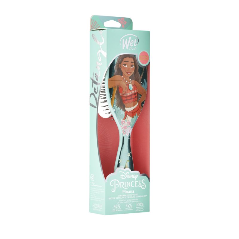Wet Brush Original Detangler Disney Princess Moana Enfants Brosse à cheveux rectangulaire Multicolore, Bleu 1 pièce(s)