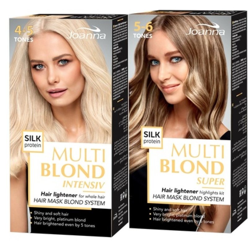 Joanna Multi Blond Hair Lightener Super Intensive Blonde 4-5 5-6 Up to 9 Tones