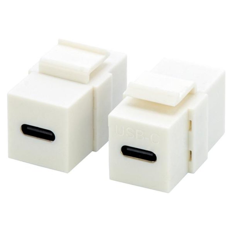 USB 3.1 Gen2 C keystone coupler, f to F, 20V/5A, GRS Bag
