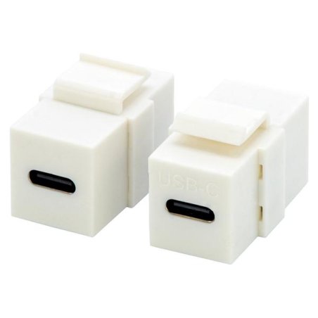 USB 3.1 Gen2 C keystone coupler, f to F, 20V/5A, GRS Bag