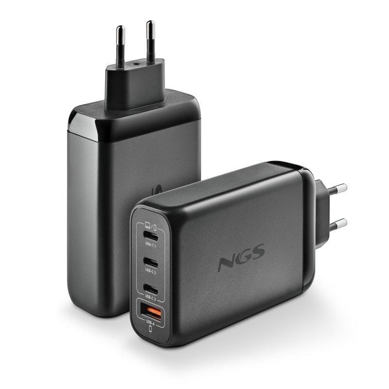 Chargeur secteur NGS Bud 3x USB-C 1x USB-A 140W (Noir)