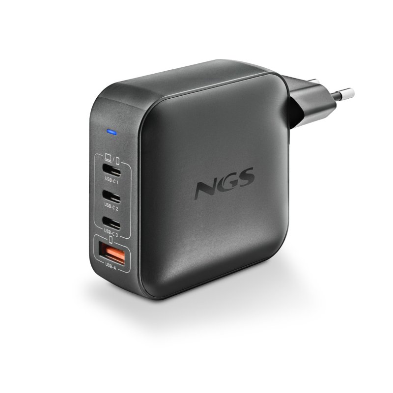 Chargeur secteur NGS Bud 3x USB-C 1x USB-A 165W (Noir)