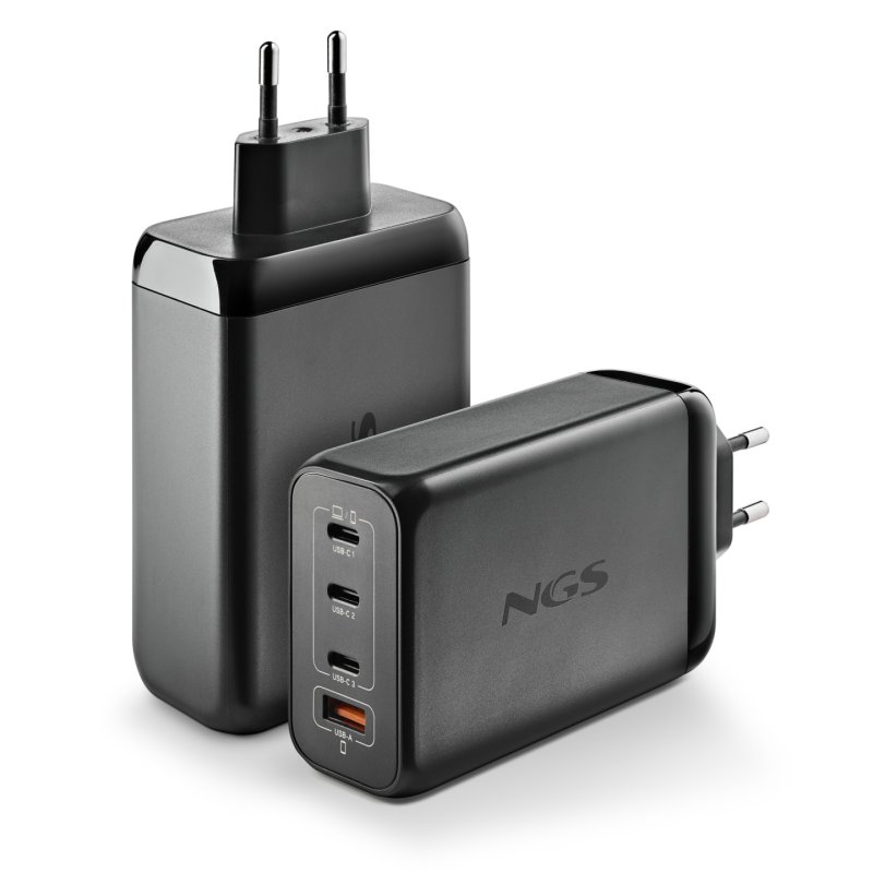 Chargeur secteur NGS Bud 3x USB-C 1x USB-A 240W (Noir)