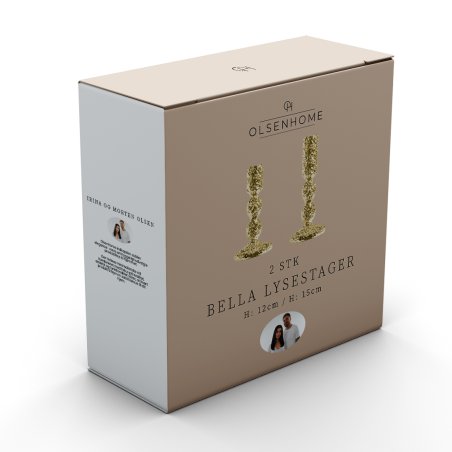 Olsen Home - Bella Candle Holder - Golden