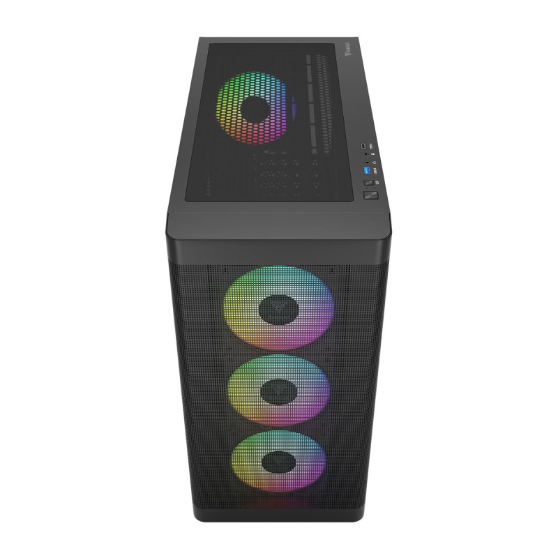 Boitier Moyen Tour ATX Gamdias Athena M3 RGB avec panneaux vitrés (Noir)