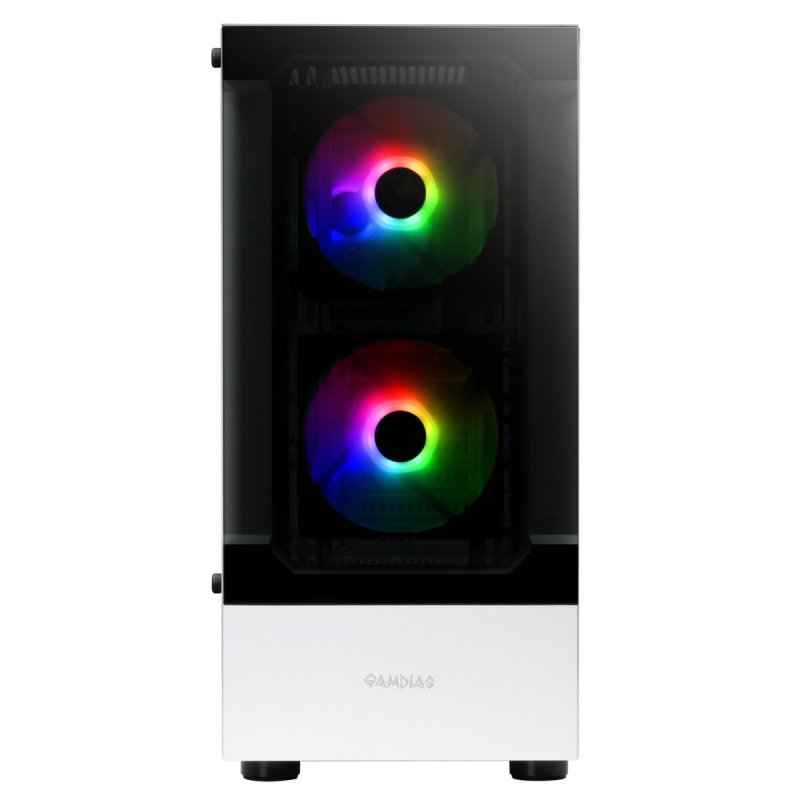 Boitier Moyen Tour ATX Gamdias Argus E3 v2 RGB avec panneau vitré (Blanc)