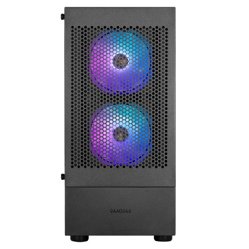 Boitier Moyen Tour ATX Gamdias Talos E3 Mesh RGB avec panneaux vitrés (Noir)