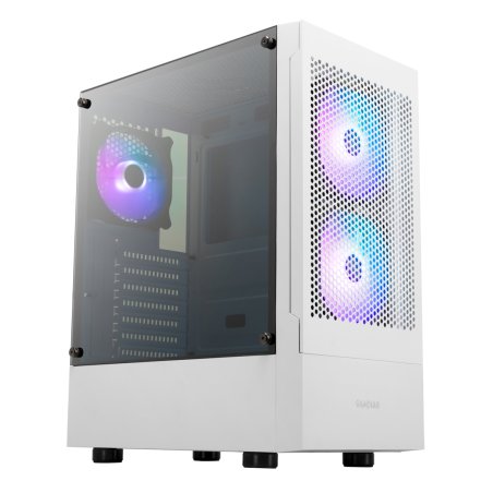 Boitier Moyen Tour ATX Gamdias Talos E3 Mesh RGB avec panneaux vitrés (Blanc)
