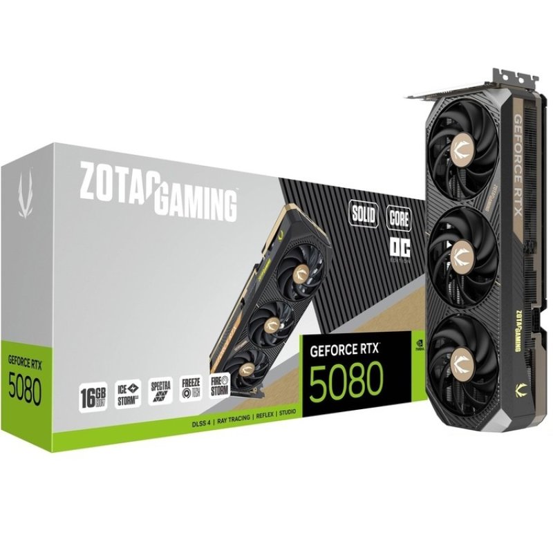 ZOTAC GAMING RTX5080 SOLID CORE OC 16Go