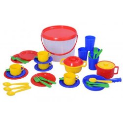 Plasto Kitchen toys in bucket