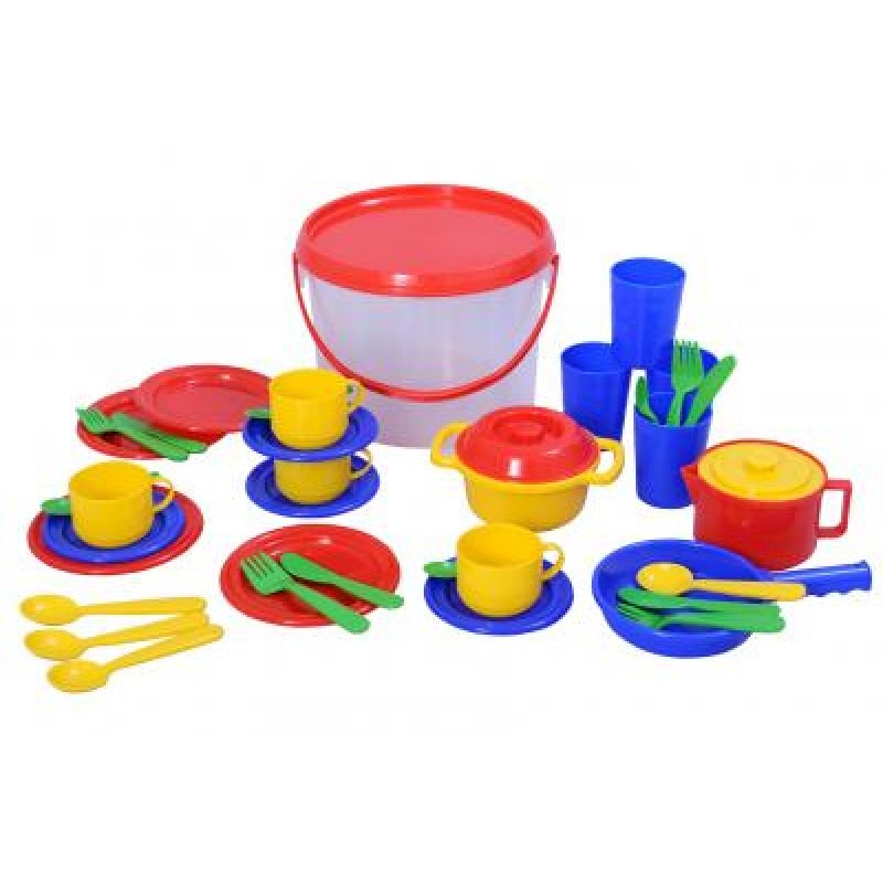 Plasto Kitchen toys in bucket