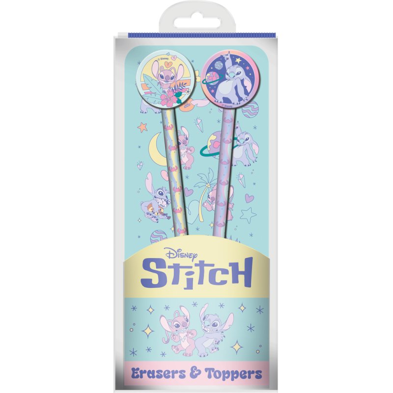 STITCH & ANGEL - Space Rocks - Set de 2 Crayons avec des Toppers