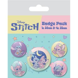 STITCH & ANGEL - Space Rocks - Pack 5 Badges