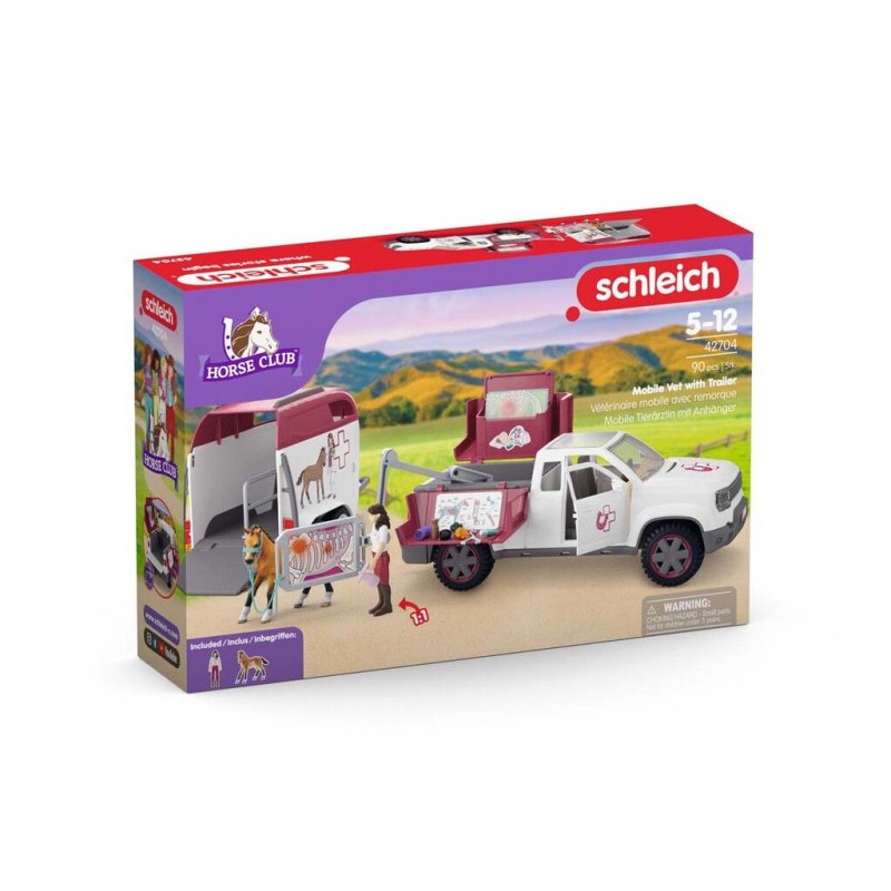 Schleich HORSE CLUB Mobile Tierärztin mit Anhänger
