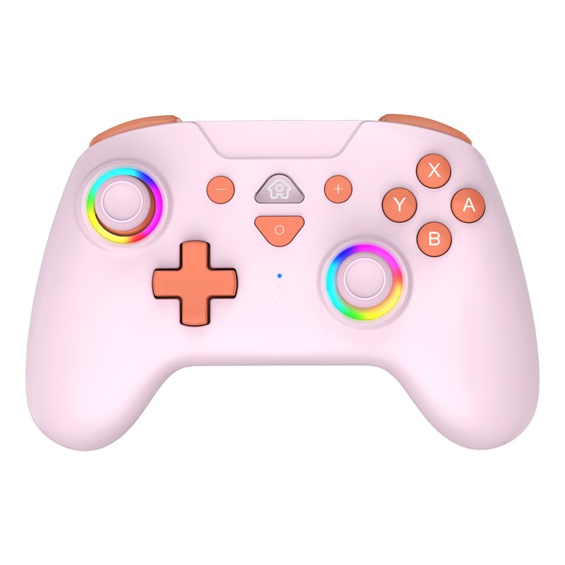 Subsonic - Manette Switch / Switch Oled sans fil – Manette pour Switch avec LED, vibrations et gyroscope – Rose