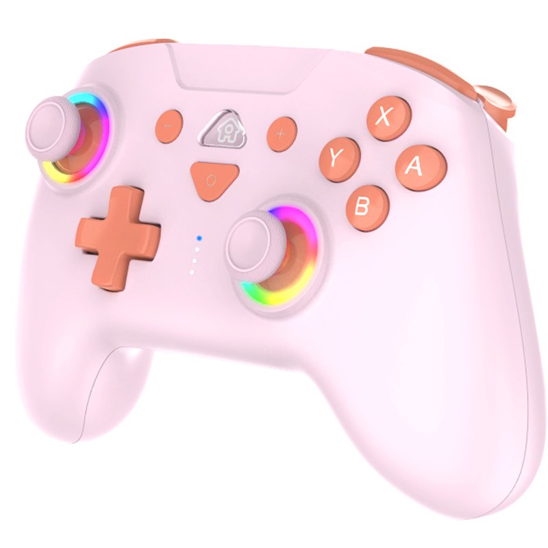 Subsonic - Manette Switch / Switch Oled sans fil – Manette pour Switch avec LED, vibrations et gyroscope – Rose