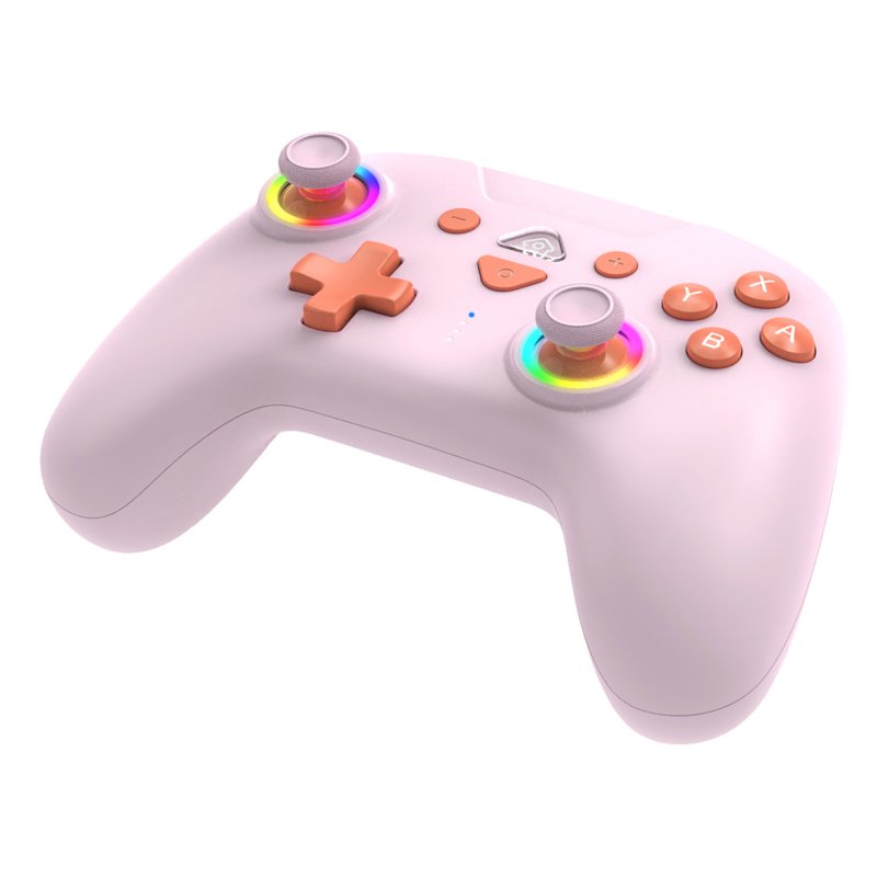 Subsonic - Manette Switch / Switch Oled sans fil – Manette pour Switch avec LED, vibrations et gyroscope – Rose