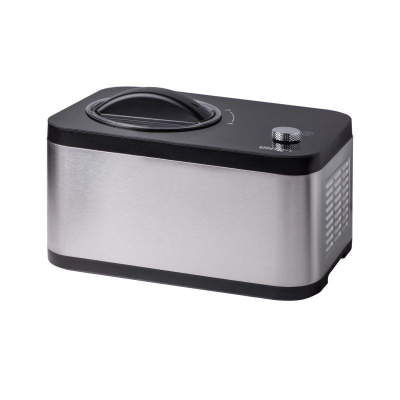 Unold 48826 Eismaschine & Joghurtbereiter EVA Compresseur pour sorbetière 1,5 L 120 W Noir, Acier inoxydable
