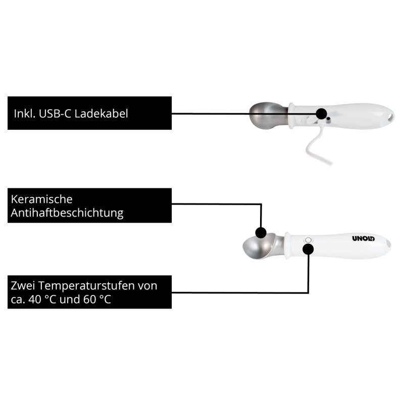 Unold 488990 cuillère à glace 4 mm
