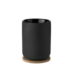 Stelton - Theo Thermo Cup with Coaster 0.25 L (Black)