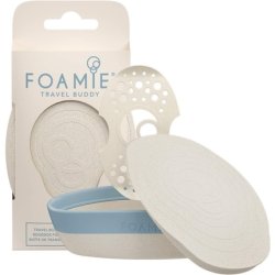 FOAMIE Travel Buddy Shampoo Bar Travel Case with Removable Shelf Beige/Blue