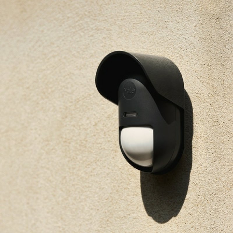 Yale Outdoor Motion Sensor Infrared sensor Wireless Wall Black