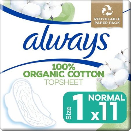 Always Cotton Protection Ultra Normal Sanitary Towels with Wings 11 Pads